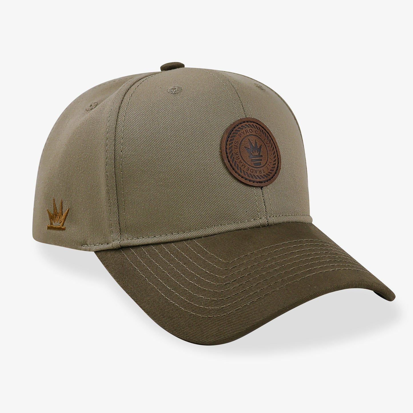 Pyro Co Lifestyle Patch Cap - Beige Vis Verde