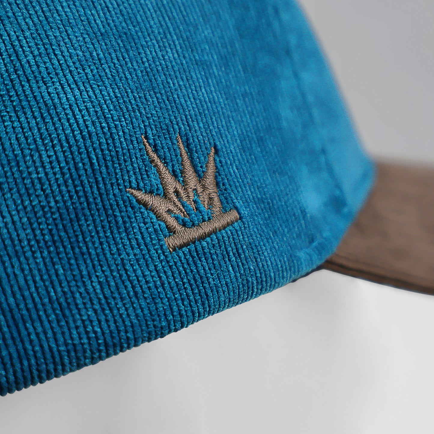 Colorful Landscape Pyro Cord Cap - Azul Vis Marrón