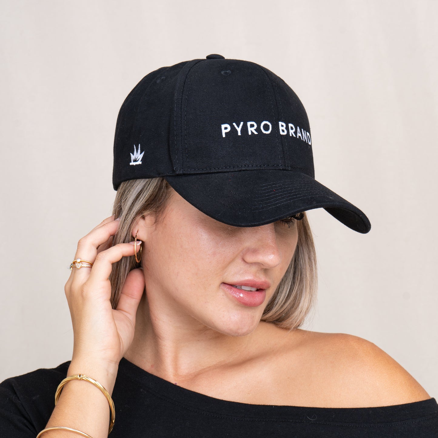 Pyro Brand Cap Black