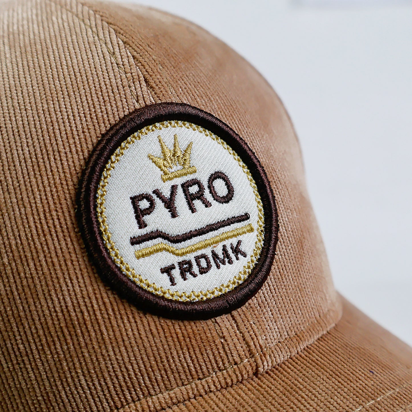 Pyro Trdmk Cord Cap - Beige
