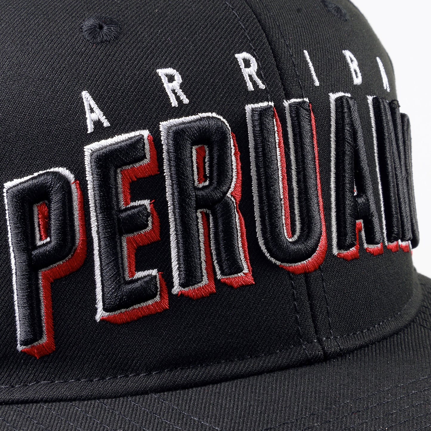 Arriba Peruano Flat Cap - Negro