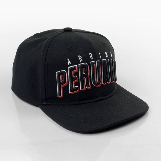 Arriba Peruano Flat Cap - Negro