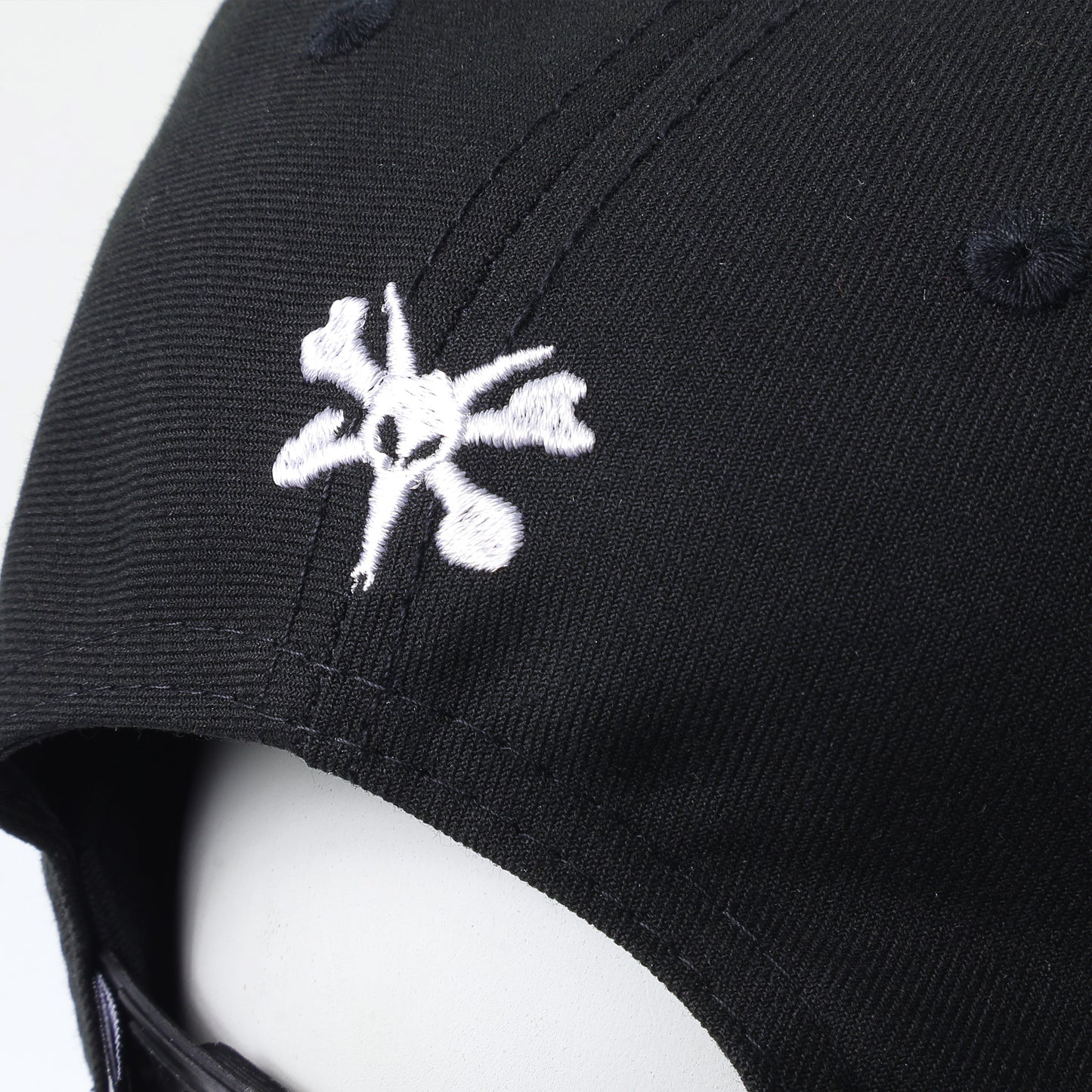 Fire Skeleton Skater Bones Flat Cap - Negro