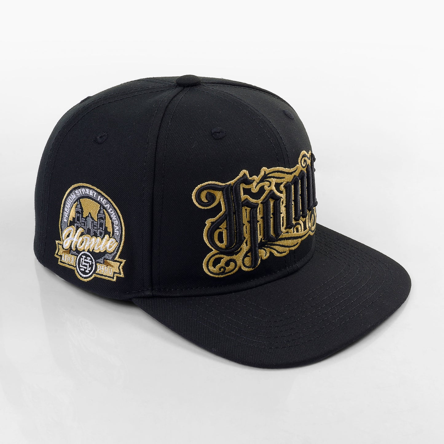 Urban Tatt Homie Flat Cap - Negro