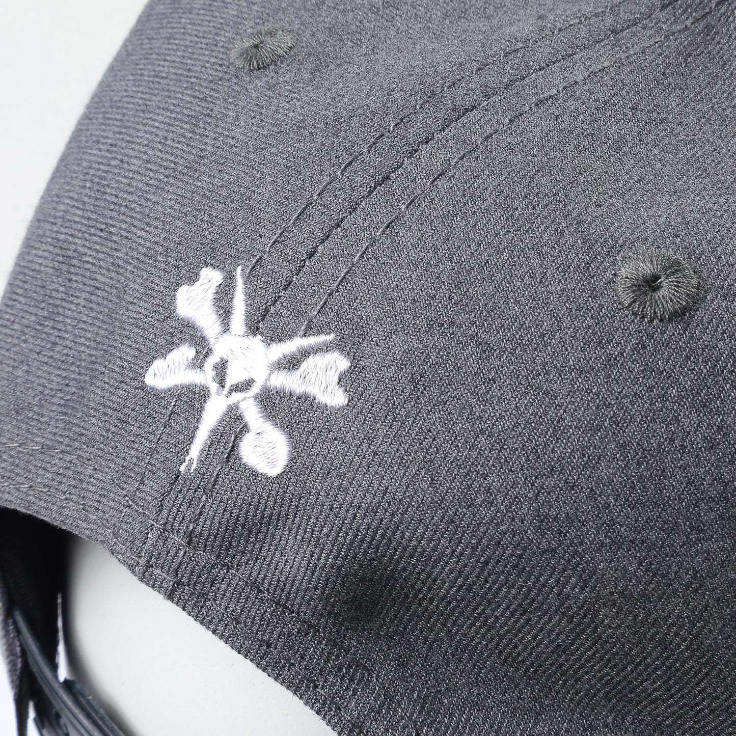Fire Skeleton Skater Bones Flat Cap - Gris Vis Verde