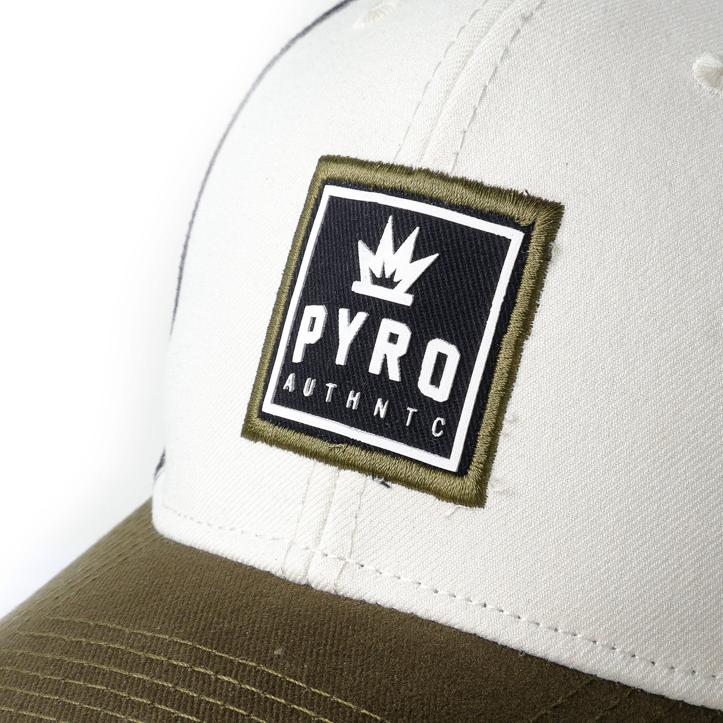 Pyro Authntc Trucker Cap - Blanco Vis Verde