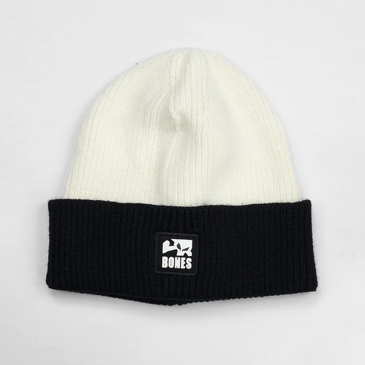 Bones Patch Tck Beanie - Blanco/Negro