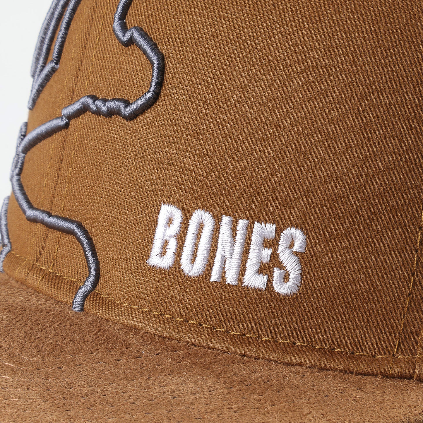 Bones Grey Bord Flat Cap - Camel