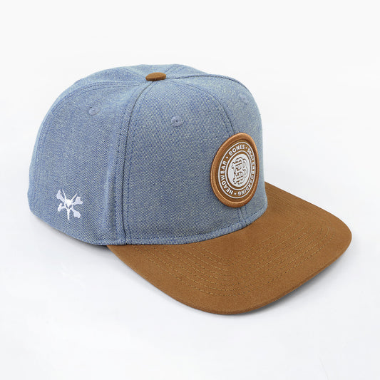 Bones Headwear Skateboarding Flat Cap - Celeste Vis Marrón