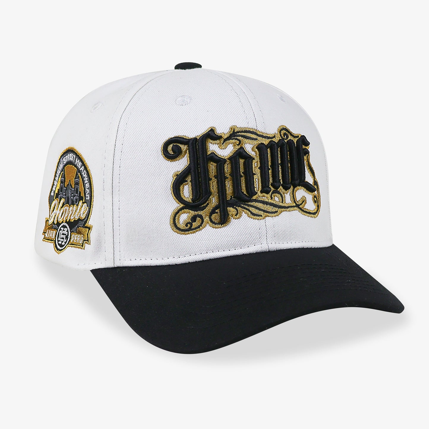 Urban Tatt Homie Curv Cap - Blanco Vis Negro