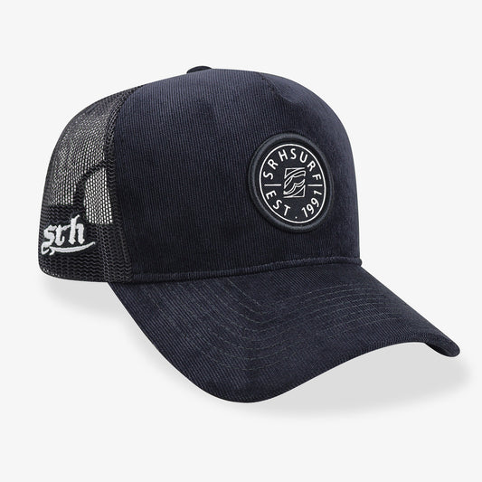 Classic Surfing Srh Cord Trucker Cap - Negro