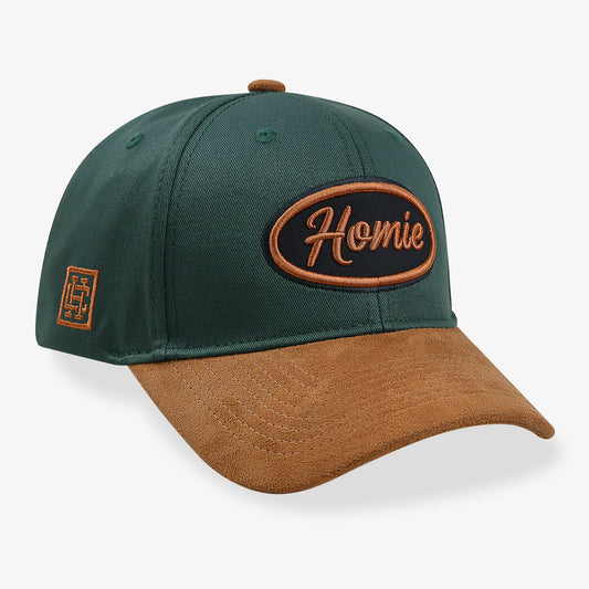 Homie Orange Urban Letters Suede BLT Cap - Verde