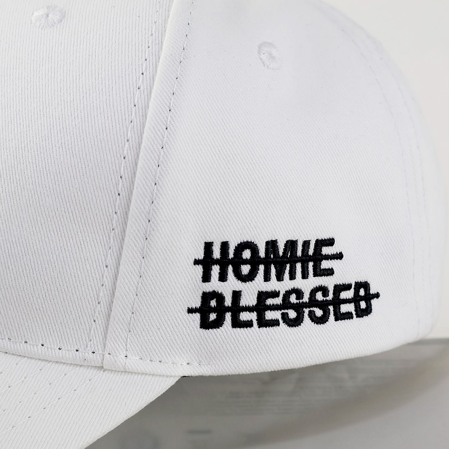 Blessed Cross Homie Cap White