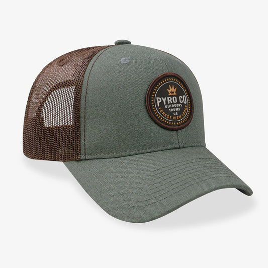 Forest View Pyro Trucker Cap - Verde Osc
