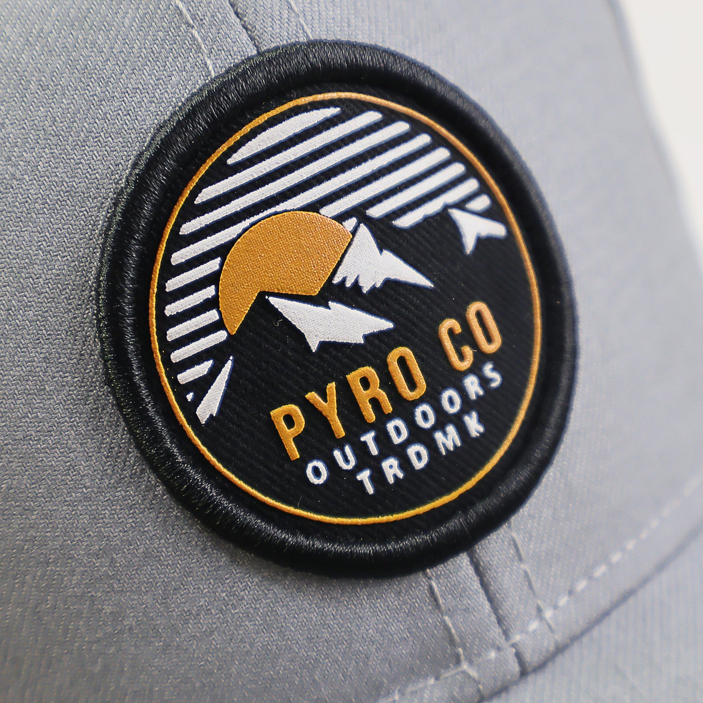 Lines Landscape Pyro Co Trucker Cap - Plomo